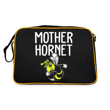Beekeeper Beekeeping Beehive Mother Hornet - Retro Bag - black/gold - Back