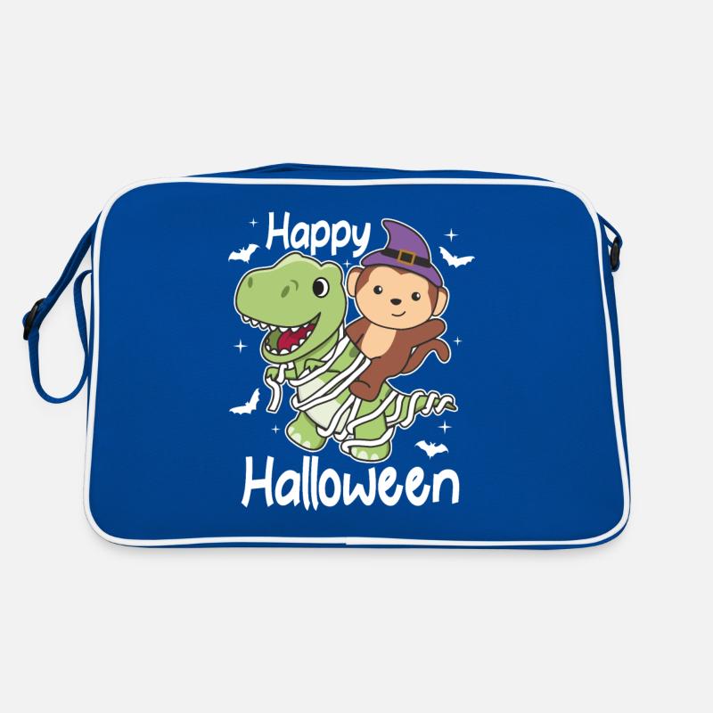 Monkey Happy Halloween T-Rex Mummy Costume Retro Bag