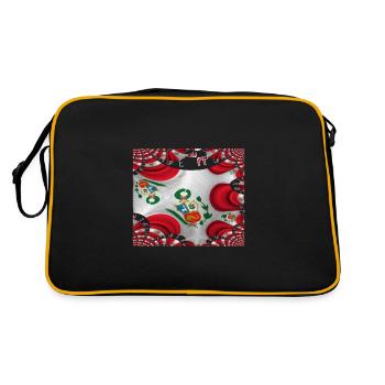 Drapeau du Pérou Lima Amérique du Sud - Sac Retro - noir/or - Dos