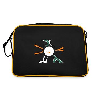 Cyprus Flag Nicosia - Retro Bag - black/gold - Back