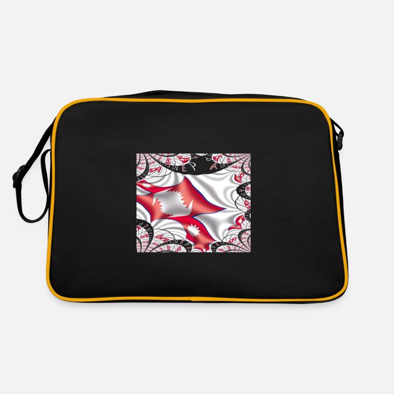 Népal Drapeau Katmandou Harmonie himalayenne Sac Retro