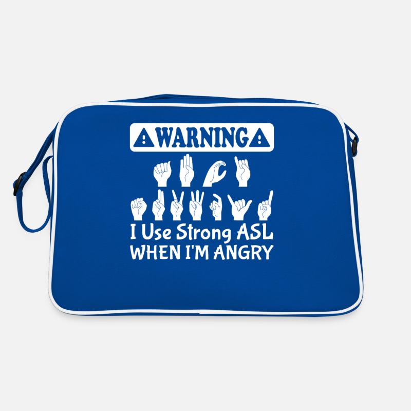 Deaf Pride Sign Language Retro Bag