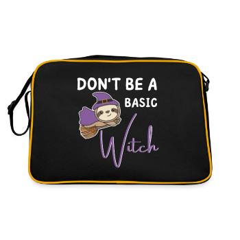 Les sorcières paresseuses d’Halloween ne sont pas des sorcières de base - Sac Retro - noir/or - Dos