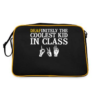 Deaf Pride Awareness ASL - Retro Bag - black/gold - Back