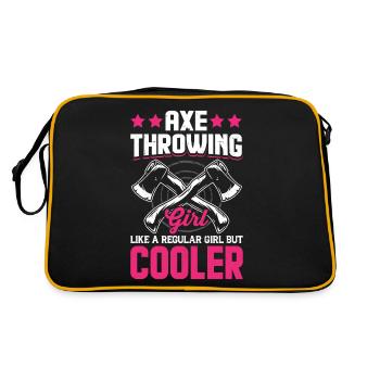 Fille de lancer de hache Fille normale mais cool - Sac Retro - noir/or - Dos
