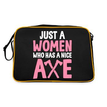 Hache Lancer Femme Hache Lanceur Femmes Faire Un S - Sac Retro - noir/or - Dos