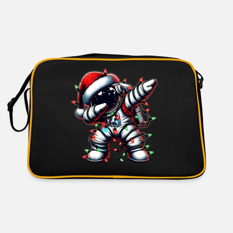 Dabbing astronaute Noël mignon Noël Sac Retro