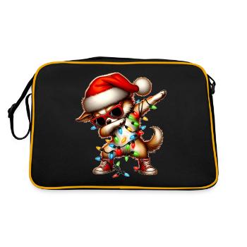 Polka Dot Chihuahua Dog Sunglasses Cute Weih - Retro Bag - black/gold - Back
