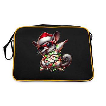 Polka Dot Chihuahua Dog Sunglasses Cute Weih - Retro Bag - black/gold - Back