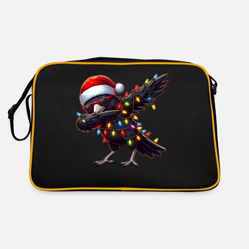Dabbing Crow Corbeau Lunettes de soleil Noël mignon Sac Retro