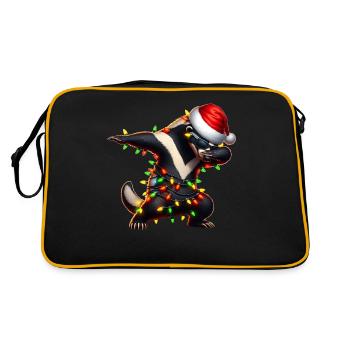 Dabbing Honey Badger Ratel Sunglasses Cute - Retro Bag - black/gold - Back