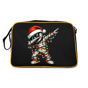 Polka Dot Mummy Halloween Sunglasses Cute White - Retro Bag - black/gold - Back