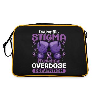 Mettre fin à la stigmatisation : promouvoir la sensibilisation aux surdoses - Sac Retro - noir/or - Dos