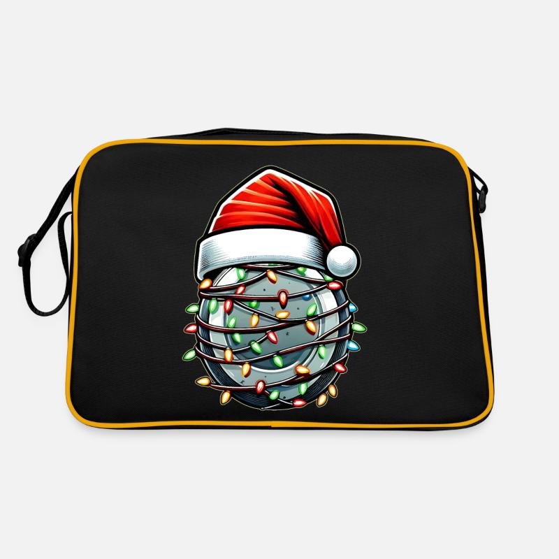 Disc Golf Disc Golfing Disc Golfer Chapeau de Père Noël Sac Retro
