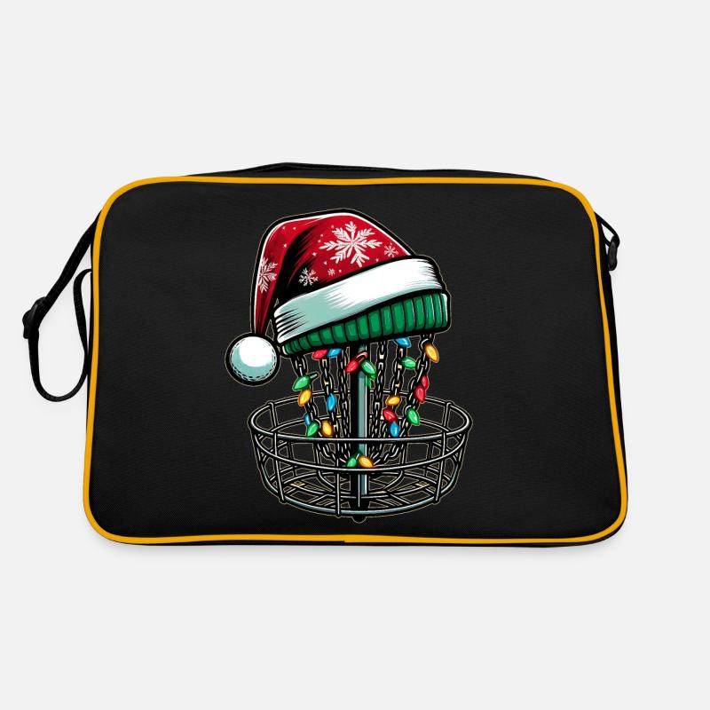 Disc Golf Disc Golfing Disc Golfer Weihnachtsmütze Retro Tasche