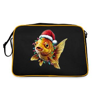 Poisson rouge aquarium Noël Noël - Sac Retro - noir/or - Dos
