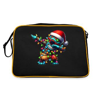 Dabbing Tiki Luau Hawaiian Tiki Mask - Retro Bag - black/gold - Back