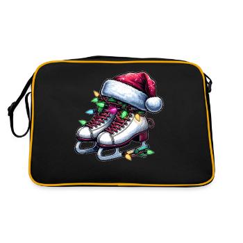 skating skater artist - Retro Bag - black/gold - Back