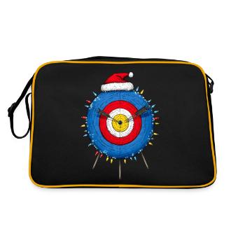 Archery Target Archer Bow and Arrow We - Retro Bag - black/gold - Back