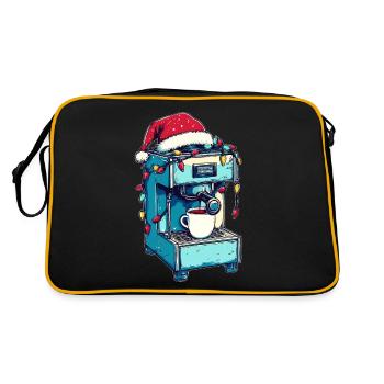 Barista Coffee Lover Coffee Maker Machine - Retro Bag - black/gold - Back