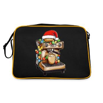Barista Coffee Lover Coffee Maker Machine - Retro Bag - black/gold - Back