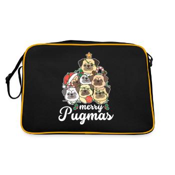 Carlin de Noël de Merry Pugma - Sac Retro - noir/or - Dos