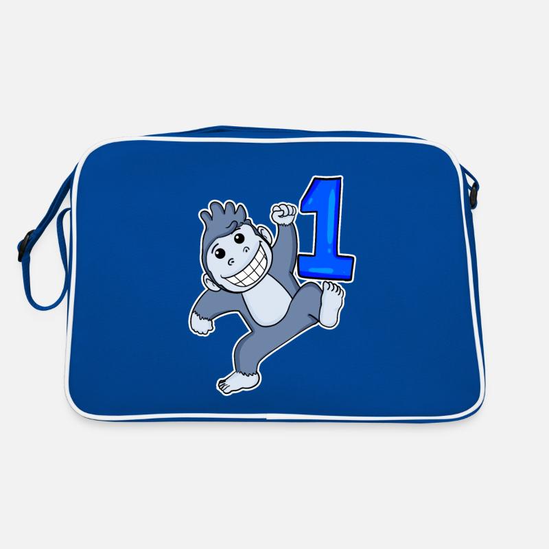 Zahl 1 Nummer Eins Retro Tasche