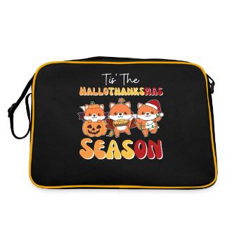 Tis' the Hallothanksmas Season Fox - Retro Bag - black/gold - Back