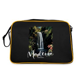 Madeira Island Portugal Vacation Souvenir Tours - Retro Bag - black/gold - Back