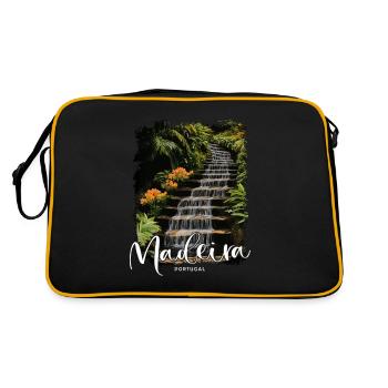 Madeira Island Portugal Vacation Souvenir Tours - Retro Bag - black/gold - Back