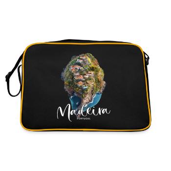 Madeira Island Portugal Vacation Souvenir Tours - Retro Bag - black/gold - Back