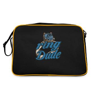 Ring Dude Ring Bearer Wedding Wedding Wedding Ring - Retro Bag - black/gold - Back