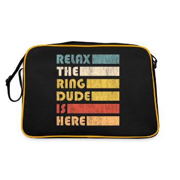 Ring Dude Ring Bearer Wedding Wedding Wedding Ring - Retro Bag - black/gold - Back