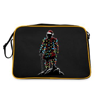Highlander Chapeau de Noël Highlander Scottish Highland Cow - Sac Retro - noir/or - Dos