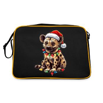 Chapeau de Noël mignon hyène Noël - Sac Retro - noir/or - Dos