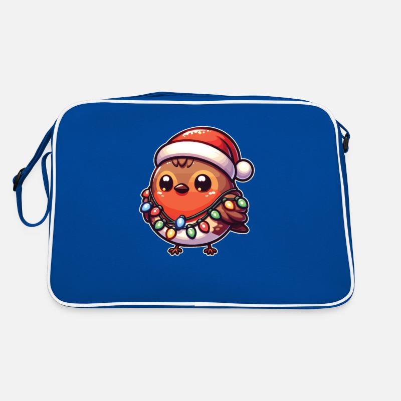 Christmas Fairy Lights Wandering Thrush Retro Bag