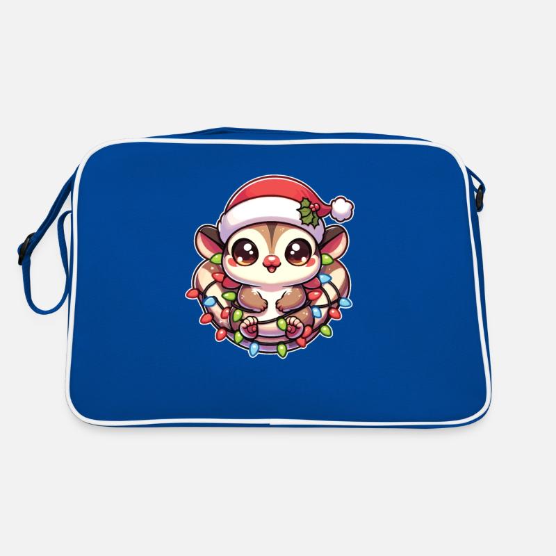 Christmas String Lights Sugar Gliders Retro Bag