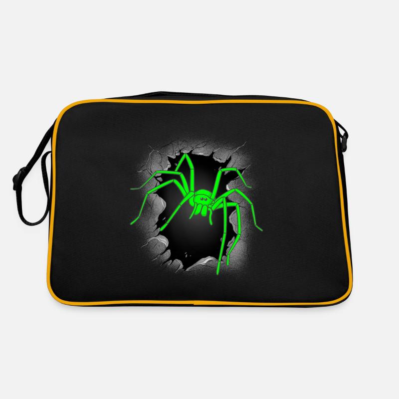 Araignées Araignée Araignée Halloween Araignées Phobie Sac Retro