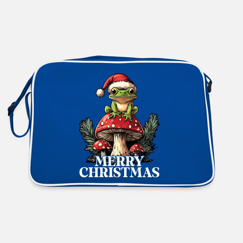 Joyeux Noël, grenouille sur Sac Retro