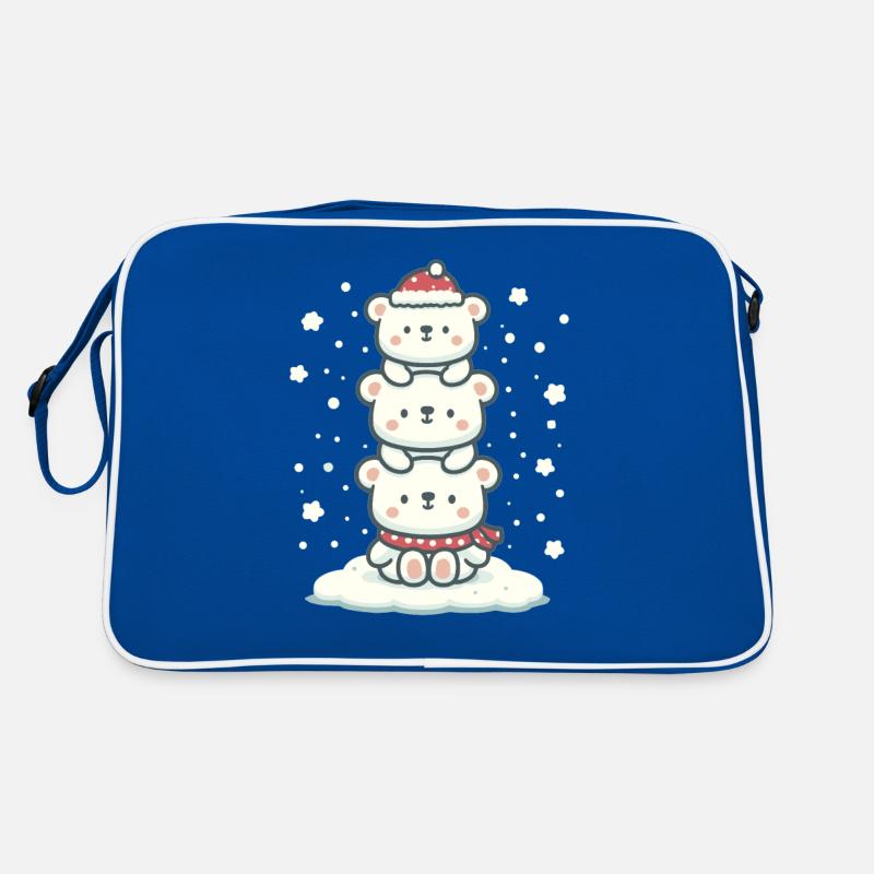 Ours polaire arbre de Noël Drôle d’animal Noël Sac Retro