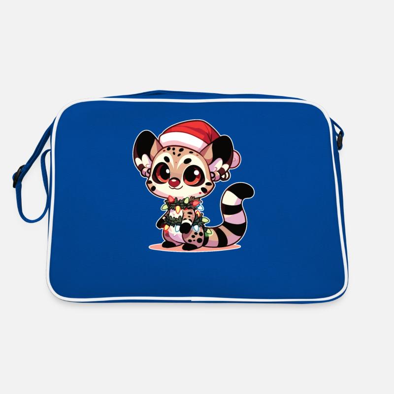Fées de Noël guirlande lumineuse minuscule tachetée chat Sac Retro