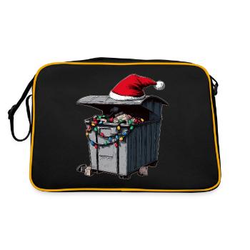 benne à ordures plongée Garbage Diver Trash Picker - Sac Retro - noir/or - Dos
