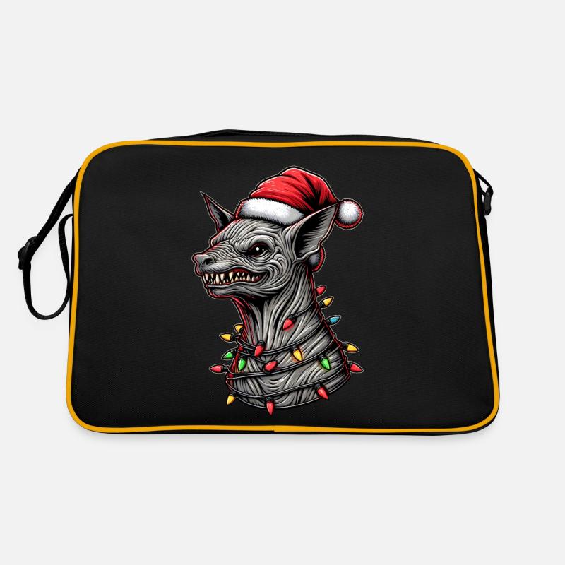 El Chupacabra Crypto Cryptozoology Christmas Hat Retro Bag