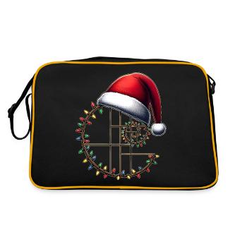 Fibonacci Golden Ratio Sacred Geometry - Retro Bag - black/gold - Back