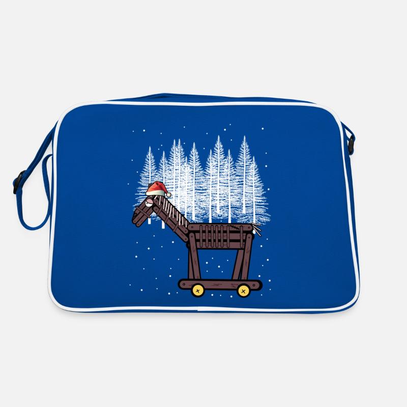 Santa Nikolaus Pferd Weihnachtsmann Kinder Retro Tasche
