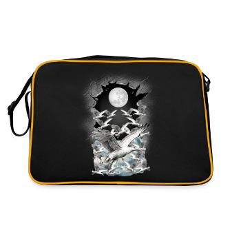 Seagulls Seagull Maritime - Retro Bag - black/gold - Back