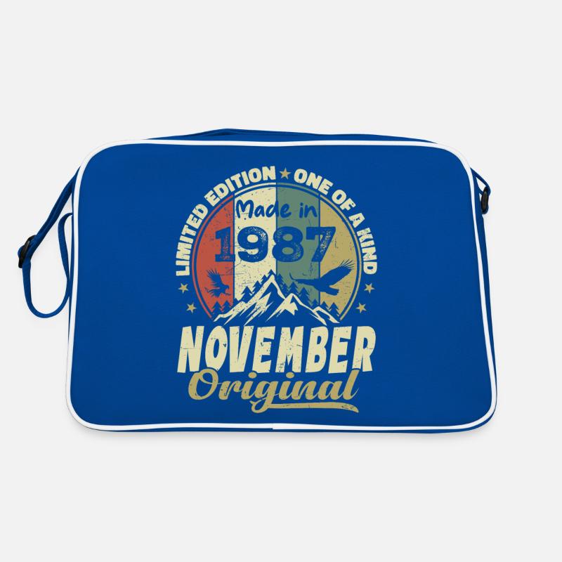 November 1987, November 1987 Birthday Gift Retro Bag