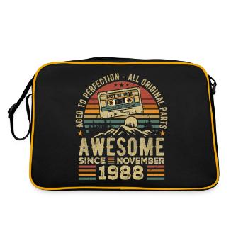 Génial Depuis Novembre 1988 Cadeau Novembre 1988 - Sac Retro - noir/or - Dos