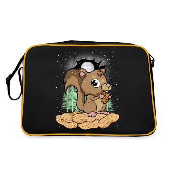 Habitants de la forêt Noix Eichhorn Noël Noël - Sac Retro - noir/or - Dos