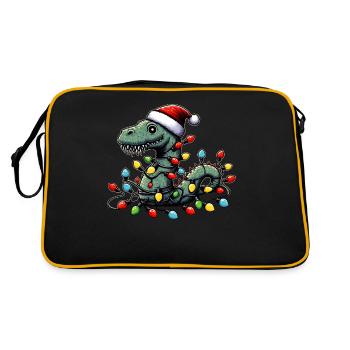 Mignon Drôle Loch Ness Monstre Nessie Plesiosau - Sac Retro - noir/or - Dos